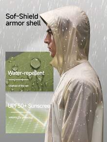 Beneunder Banxia Men's Lightweight Sun Protection Rain Jacket TS006 - Grey - View 6