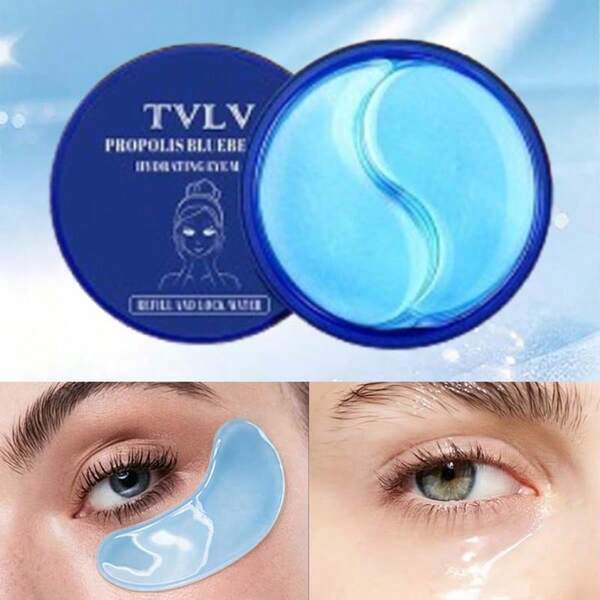 2 PIEZAS [Mascarilla para ojos*1+Pinzas*1], Suero para ojos y Mascarilla para ojos – Mascarilla reafirmante para ojos, hidratación intensiva, reduce ojeras, bolsas bajo los ojos y líneas finas. Sin fragancia, nutre la piel, hidrata y ilumina, cuidado de los ojos, apto para todo tipo de piel.