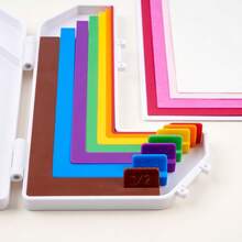 7pcs Set With Storage Box, Paper Positioning Alignment Guide, Card Cutting, Manual Precision Layering Spacers, Color Identification With Size Labels, 1/16 To 1/2 Inch Precision Cutting Tools - A - View 3
