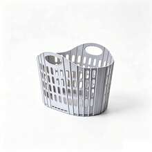 1pc Foldable Laundry Basket With Handles, Collapsible Clothes Storage Organizer, Dirty Laundry Hamper, Space-Saving Fabric Basket, Perfect For Dorm Room, Bedroom, Apartment, Home Organization Solution, Portable Laundry Container - Multicolor - View 10