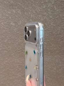 亮片樹脂寶石蘋果手機殼 適用於 iPhone 17 Pro Max/17 Pro/17/16 Pro Max/16/16 Pro/16 Plus/15/15 Pro Max/15 Pro/15 Plus/11/12/13/14 Pro Max/12 Pro/12 Pro Max/13 Pro/13 Pro Max/14 Pro/14 Pro Max/14 Plus 軟殼 - 透明寶石 - 查看 7