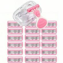 Travel Mini 6‑Layer Women's Razor, Washable Portable Body Shaver, Compact Lightweight Design For Purse On‑The‑Go Hair Removal - Multicolor - View 10