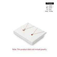 Oirlv Luxury Jewelry Display Stand PU Leather With Glossy Finish For Rings, Earrings, Necklaces, And Other Jewelry Display Props - White - View 9