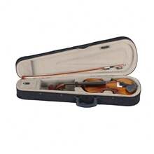 New 3/4 Acoustic Violin Case Bow Rosin Natural - As Pic - View 4