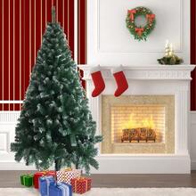 6FT Iron Leg White PVC 650 Branches Christmas Tree - As Pic - View 4