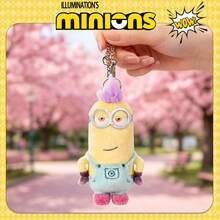 Universal 1pc Unicorn Series TIM Bear Plush Doll Keychain, Cute Cartoon Bear Pendant, Soft Mini Plush Doll Charm For Backpack, School Bag, Car, Commute, Gift For Girls And Students - Multicolor - View 4