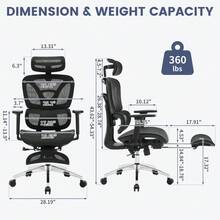 Kselythan Home Office Chairs - Black - View 3