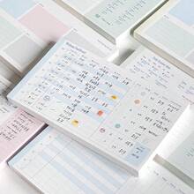 50pcs Multi-Layout Planner Refill Pages, Monthly Planner Health Dashboard Daily Plan Tracker Inserts, Loose-Leaf Notebook Inner Pages, School Supplies, Back To School Supplies, Habit Schedule Notebook Binder Refill Pages - A - View 7