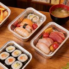 20/50Pcs Reusable Aluminum Foil Pans With Lids Food Containers - For Baking Cakes, Brownies, Bread, Meatloaf, Lasagna Or Bento Boxes - Multicolor - View 6
