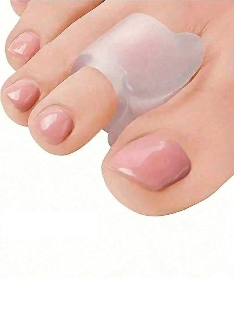 1 Pasang Pemisah Jari Kaki Gel, Penopang Kaki yang Nyaman, Bantalan Tahan Air Bebas Lateks, Cocok untuk Hallux Valgus dan Hammer Toe, Desain Ergonomis, Satu Ukuran, Nyaman Sepanjang Hari, Cocok untuk Hari Pacar, Perjalanan, Unisex