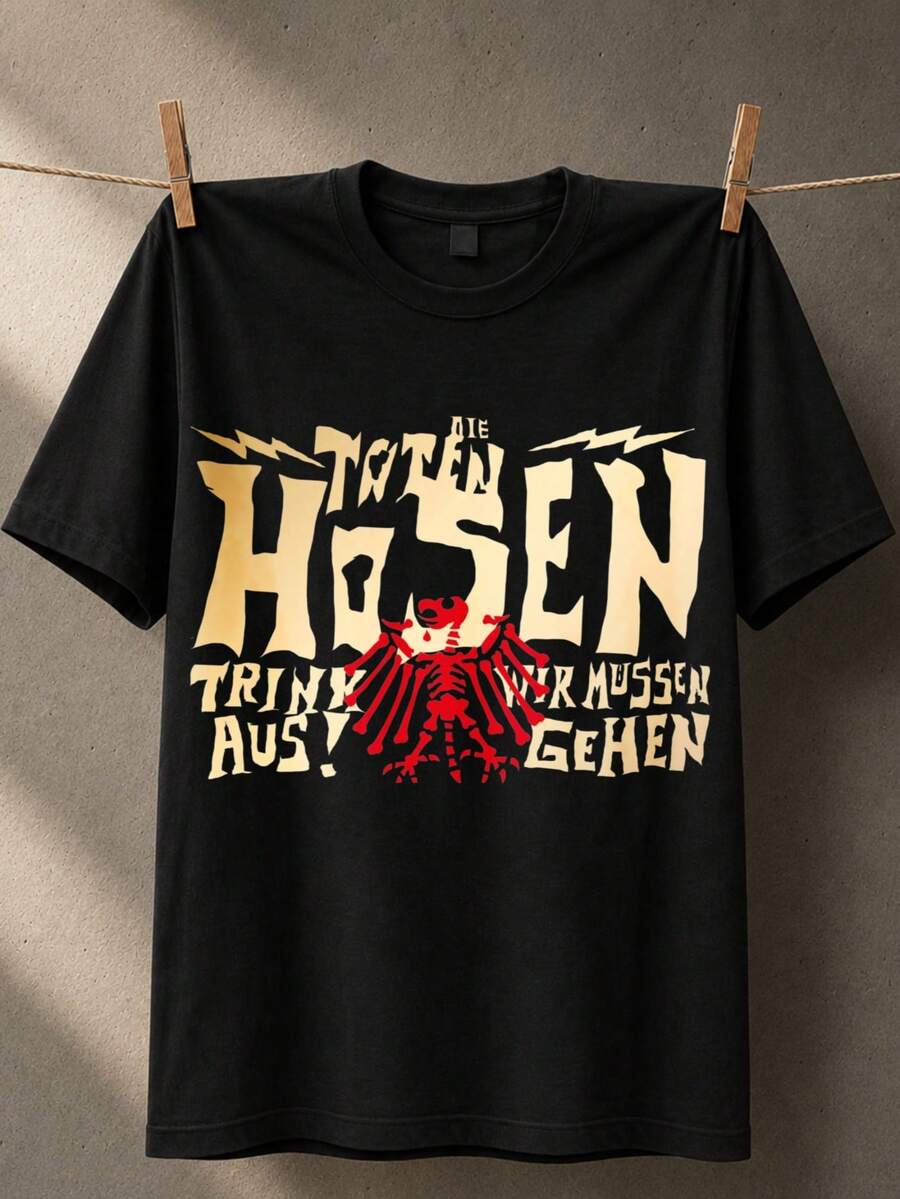 Men T-Shirts - 黑色 - 查看 1