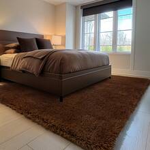 EDIMENS Matta vardagsrum 200x300, tvättbar matta beige, halkfri extra stor matta 160x230, fluffig modern vardagsrumsmatta, matta barnrum, grå mattor sovrum - Kaffebrun - Visa 9
