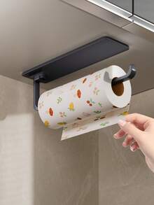 1pc Self-Adhesive Towel Rack, No Drilling Required, Single Bar Design, Suitable For Bathroom And Kitchen - Space-Saving Wall-Mounted Towel Rack - Multicolor - View 2