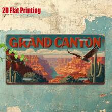 2D Flat - 1pc Vintage Metal Sign Grand Canyon Sign, With Canyon Landscape, For Decoration Only, Perfect For Home, Bar, Cafe, Garage, Industrial Decor, Gift For Desert And Canyon Lovers. (Random Style) - A - View 10