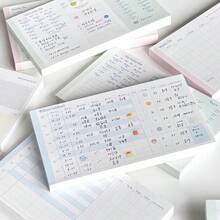 50pcs Multi-Layout Planner Refill Pages, Monthly Planner Health Dashboard Daily Plan Tracker Inserts, Loose-Leaf Notebook Inner Pages, School Supplies, Back To School Supplies, Habit Schedule Notebook Binder Refill Pages - A - View 6