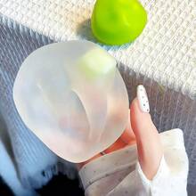1pc Round Soft Slow Rebound Coconut Oil Squeeze Ball, Super Soft Slow Recovery Stress Relief Squeeze Toy, Randomly Shipped, One Size, Smooth Elastic Sensory Toy, Suitable For Students And Office Workers As A Relaxation Gift - Multicolor - View 4