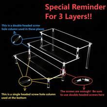 Transparent Acrylic Tiered Display Stand, Blind Box Figure Storage Rack, Desktop Organizer Multi-Layer Cosmetic Shelf - Multicolor - View 5