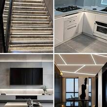 5/3/2/1m COB High Brightness Flexible LED Strip Light, USB Plug-In Power, Button Switch Control, Ultra-Thin Decorative Light Bar, Suitable For Cabinets, Mirrors, Ceilings, Kitchens, Bedrooms And Offices, Wall Decoration Fill Light And Backlight Multi-Scene Lighting - LED Strip - View 7