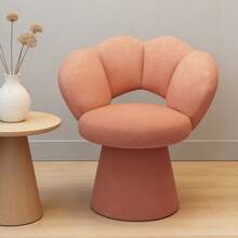 Makeup Stool, Elegant Dressing Table Chair With Curved Backrest For Bedroom Makeup Area, Home Decor - Pink - View 3