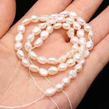 1String 36cm Natural Freshwater Pearl Beads Nugget Beaded For Jewelry Making DIY Charm Bracelet Necklace Accessories - Nugget Pearl - View 10
