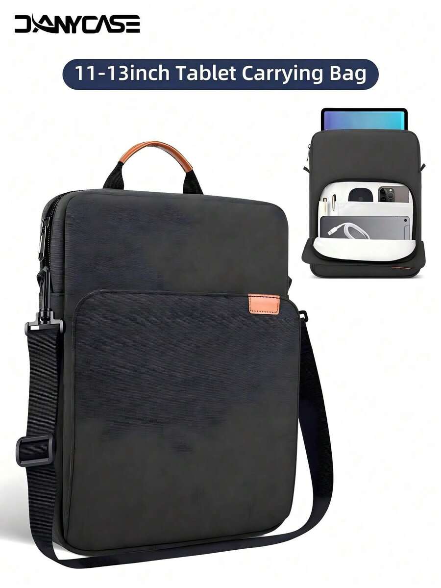 DANYCASE 平板電腦收納托特包 11 吋 13 吋，相容 11 A16、10 代、Air 5 代、4 代、10.9 吋、9 代、8 代、7 代、10.2 吋、Pro 11、12.9 吋、13 吋、Kindle、鍵盤、書籍保護套保護殼