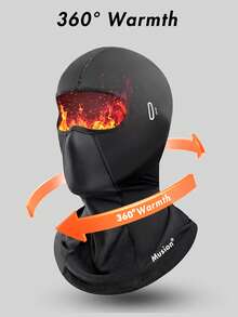 1/2 buah Balaclava Musim Dingin Berlapisan Bulu Domba, Masker Wajah Penuh Hangat Tahan Angin, Penutup Pelindung Kepala & Leher Elastis Bernapas untuk Ski Snowboard Cuaca Dingin, Syal Dalam Helm untuk Berkendara Motor dan Lari - MultiWarna - View 2
