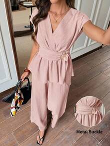 Women Two-Piece Outfits - Baby Pink - View 11