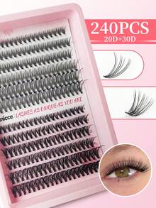 240 قطعة/216 قطعة من مجموعات الرموش الاصطناعية D Curl 20D/30D/40D/60D/80D/100D، رموش اصطناعية ناعمة فردية، التواء 0.07 مم، طول 9-16 مم، تشمل رموش بأسلوب طبيعي، رموش بأسلوب كثيف، مناسبة للمبتدئين، قابلة لإعادة الاستخدام، DIY منزلي، مناسبة للاستخدام اليومي، الزفاف، الحفلات، الأنشطة الخارجية، السفر، الكرنفال، مهرجان الموسيقى والمناسبات الأخرى - D - مشاهدة 6