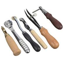 LYNICESHOP 19 Pcs Leather Craft Tools Kit, Stainless Steel Sewing Punching Cutting Set For DIY Wallets - Default - View 3
