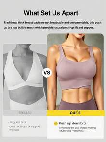 Yoga Tank Tops Breathable Sports Bra With Shockproof And Gathered Function Giving You A Beautiful Back Shape Workout Tank Gym Top - Dusty Purple - View 2