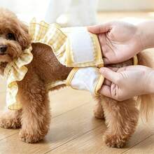 1pc Pet Recovery Suit, Dog Surgery Recovery Set, Female/Male Dog Jumpsuit, For Spay Neuter, Alternative To E-Collar And Cone, Anti-Lick Breathable Jumpsuit, Suitable For Small And Medium Dogs, Dog Recovery Suit, Cat Clothing, Sanitary Pants, Cat Clothes, Dog Clothes, Menstrual Period Safety Pants, Protect Pet Health, Pet Diapers. - Multicolor - View 4