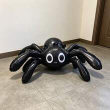 4 件套黑色蜘蛛铝箔气球，蜘蛛腿形气球，适用于万圣节装饰、派对和摄影道具、返校情人节 - 彩色 - 查看 6