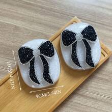 Bling Case Cover For AirPods Max Glittering Rhinestones Knots, Clear Sparkling Cute Soft Cases For Women Accessories Protective Cover For AirPods Max - Black - View 5