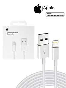 Kabel Koneksi Apple Lightning ke USB (1 meter/2 meter) - Putih - View 1
