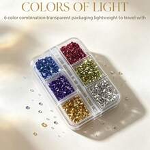 1 Box Colorful Glass Stone Fillers Asymmetrical Mineral Crystals, Suitable For DIY Nail Art, Vase Filling, Epoxy Resin Molds, Coasters, Jewelry Making, Art Decoration Projects - Multicolor - View 4