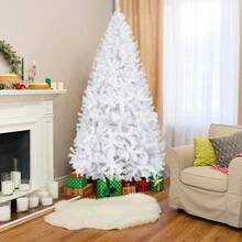 6FT Iron Leg White Christmas Tree With 400 Branches - As Pic - View 9