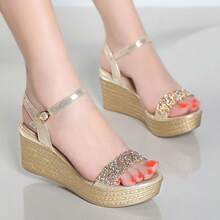 ISPORTE Women Wedges & Platform - 金色 - 查看 1