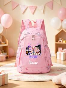 Custom Designed Sweet Cute Princess Style Backpack/Dance Bag, Decorated With Pattern, Zipper Closure, Adjustable Shoulder Strap, Durable And Long-Lasting, Perfect For Young Ballet Dancers Daily Use, School And Travel, Back To School, Gymnastics - Multicolor - View 12