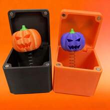 1pc Halloween Surprise Gift Box, Pumpkin Shaped Gift Box, Prank Gift Box, Funny Gift Box, Exclusive Gift Box, Adult Prank Pop-Up Gift Box, Funny Prank Gift Box, Office Desk Decor, Christmas - Multicolor - View 7