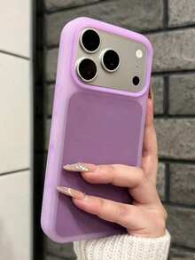 Casing Ponsel Lembut Jelly Lembut dengan Sentuhan Ramah Kulit, Kompatibel dengan iPhone 17 Pro Max 17 Pro 17 16 15 14 13 Pro Max, Pelindung Belakang Anti Guncangan Silikon Cair Ultra Tipis - Purple - View 1