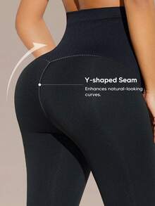 1pc Maternity Solid Color High Waist Slim Fit Long Pants All Season - Black - View 5