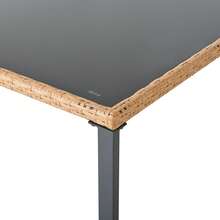 Patio Furniture Sets pour la maison, noir, tissu, Not Applicable x Not Applicable x Not Applicable cm - Tabac - Voir 4