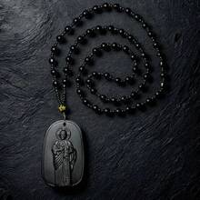Women Pendant Necklaces - Black - View 2