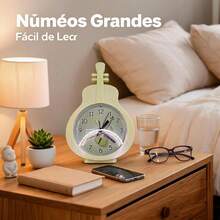 Unisex Practical Style For Bedroom And Office Desk Clock - Green - View 3