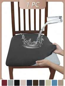 Waterproof Stretch Printed Dining Chair Slipcover, Machine Washable Removable Elastic Cover With Drawstring, Universal Milk Fiber Furniture Protector, Stain Resistant Anti-Scratch For Kitchen, Office & Pet Friendly Homes - Multicolor - View 50