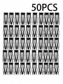 24pcs Crocodile Hair Clips, 1.8 Inch Single Tooth Hair Clips, Hair Styling And Dyeing Hair Accessories, Silver - Black Side Clip - View 15