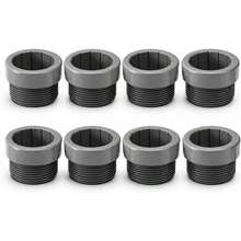 8 Pcs Pool Stabilizer Adapter Threaded Sleeve Insert 1-3/4" Pole Stabilizer Outdoor Patio Deck Support Heavy Duty Aquastar - C - View 1