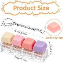 4-Key Magic Cube Stress Relief Button, Creative Keyboard Pendant Ornament, Car Keychain, Bag Charm, Key Accessory, Keyboard-Shaped Adult Stress Relief Keychain, Tactile Stress Relief Keychain, Soothing Pressure Relief Key Pendant, Focus Relaxation Zipper Keychain, Suitable As Birthday Gift, Christmas Gift, Party Favor, Holiday Gift, Car Interior Decoration, Bag Accessory, Bachelor Party Return Gift, Halloween Gift - Multiple Styles - View 5
