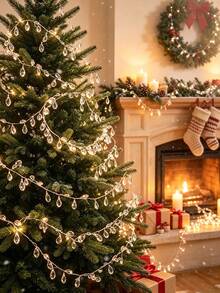 1pc-Christmas Crystal Strings, 39-Inch Christmas Tree Ornaments, Clear Crystal Decorative Strings, Suitable For DIY Crafts, Table Centerpieces, Holiday Decorations, Weddings, And New Year's Gifts - Multiple Styles - View 2