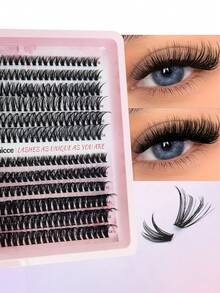 240 قطعة/216 قطعة من مجموعات الرموش الاصطناعية D Curl 20D/30D/40D/60D/80D/100D، رموش اصطناعية ناعمة فردية، التواء 0.07 مم، طول 9-16 مم، تشمل رموش بأسلوب طبيعي، رموش بأسلوب كثيف، مناسبة للمبتدئين، قابلة لإعادة الاستخدام، DIY منزلي، مناسبة للاستخدام اليومي، الزفاف، الحفلات، الأنشطة الخارجية، السفر، الكرنفال، مهرجان الموسيقى والمناسبات الأخرى - D - مشاهدة 2